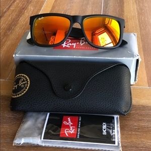 Ray-ban Justin Mirrored Sunglasses 😎